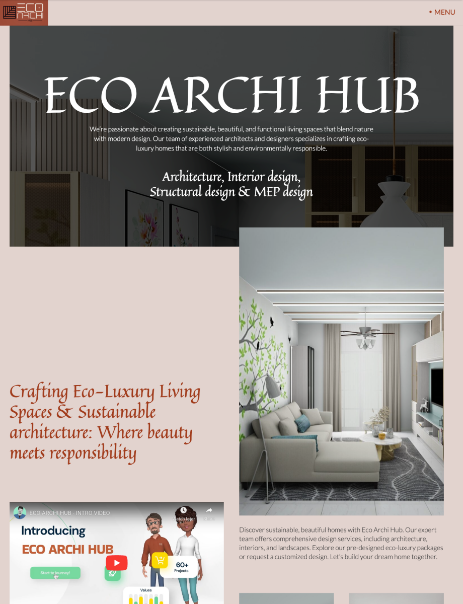 Architect and interior design website